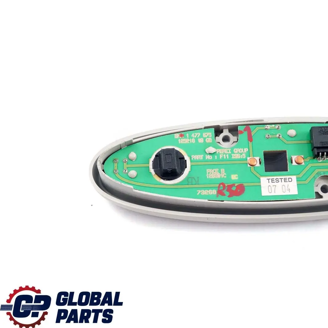Luce Lettura Interna Centro Posteriore Grigio per Mini Cooper R50 R53 con numero di parte 1477675 Mini Cooper R50 R53 Luce Lettura Interna Centro Posteriore Grigio - SKU 1477675-1 - Numero di parte 1477675