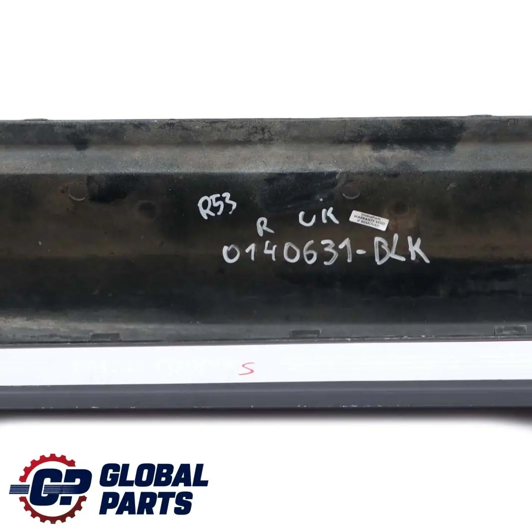 Right O/S Sill Skirt Side Trim Black to Mini R50 R53 Cooper S with Part number 1491056 Mini R50 R53 Cooper S Right O/S Sill Skirt Side Trim Black - SKU 1491056-BLK - Part number 1491056