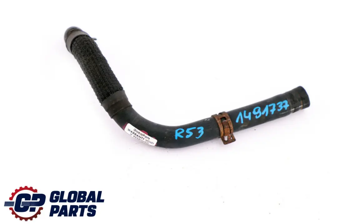 Intake Oil Breather Tube Hose Pipe to Mini Cooper S R53 Petrol W11 Air with Part number 1491737 Mini Cooper S R53 Petrol W11 Air Intake Oil Breather Tube Hose Pipe - SKU 1491737 - Part number 1491737