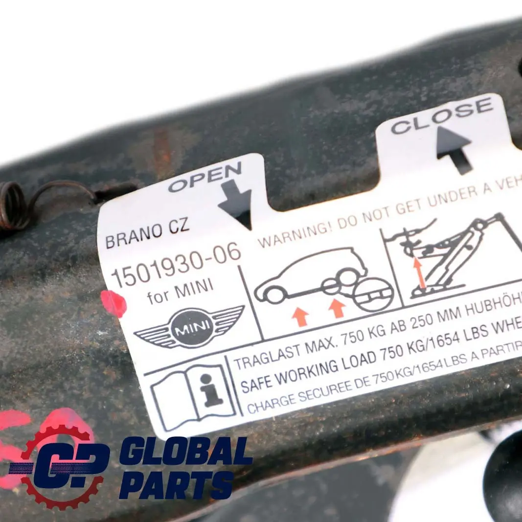 Gato Elevador De Coche Herramienta Acero Coche para Mini R55 R56 F55 con número de pieza 1501930 Mini R55 R56 F55 Gato Elevador De Coche Herramienta Acero Coche - SKU 1501930 - Número de pieza 1501930