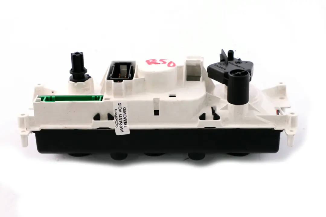 Pannello controllo riscaldamento A/C per Mini Cooper One R50 R52 con numero di parte 1502213 Mini Cooper One R50 R52 Pannello controllo riscaldamento A/C - SKU 1502213 - Numero di parte 1502213