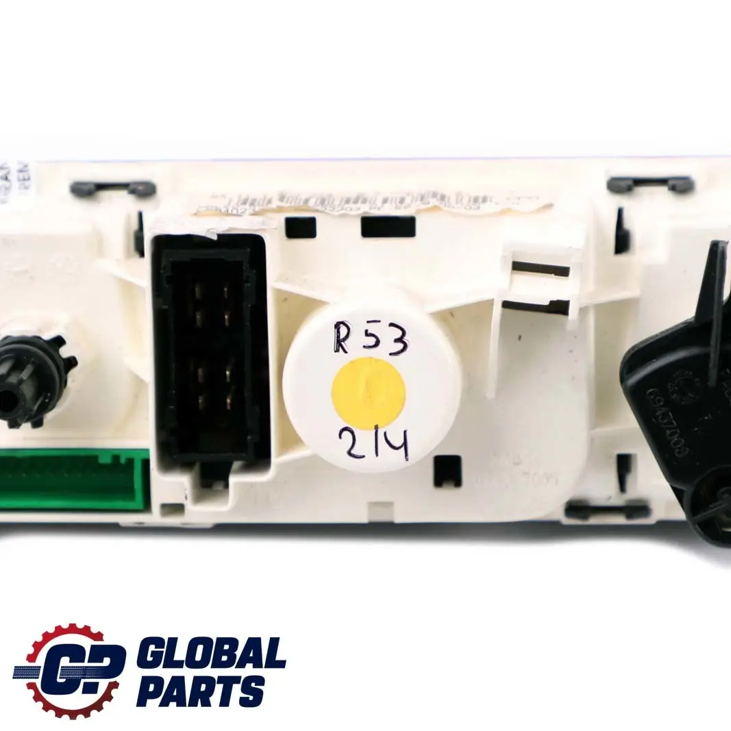 Heater Control Panel Air Con Conditioning Chrom to Mini Cooper One R50 R52 with Part number 1502214 Mini Cooper One R50 R52 Heater Control Panel Air Con Conditioning Chrom - SKU 1502214-1 - Part number 1502214