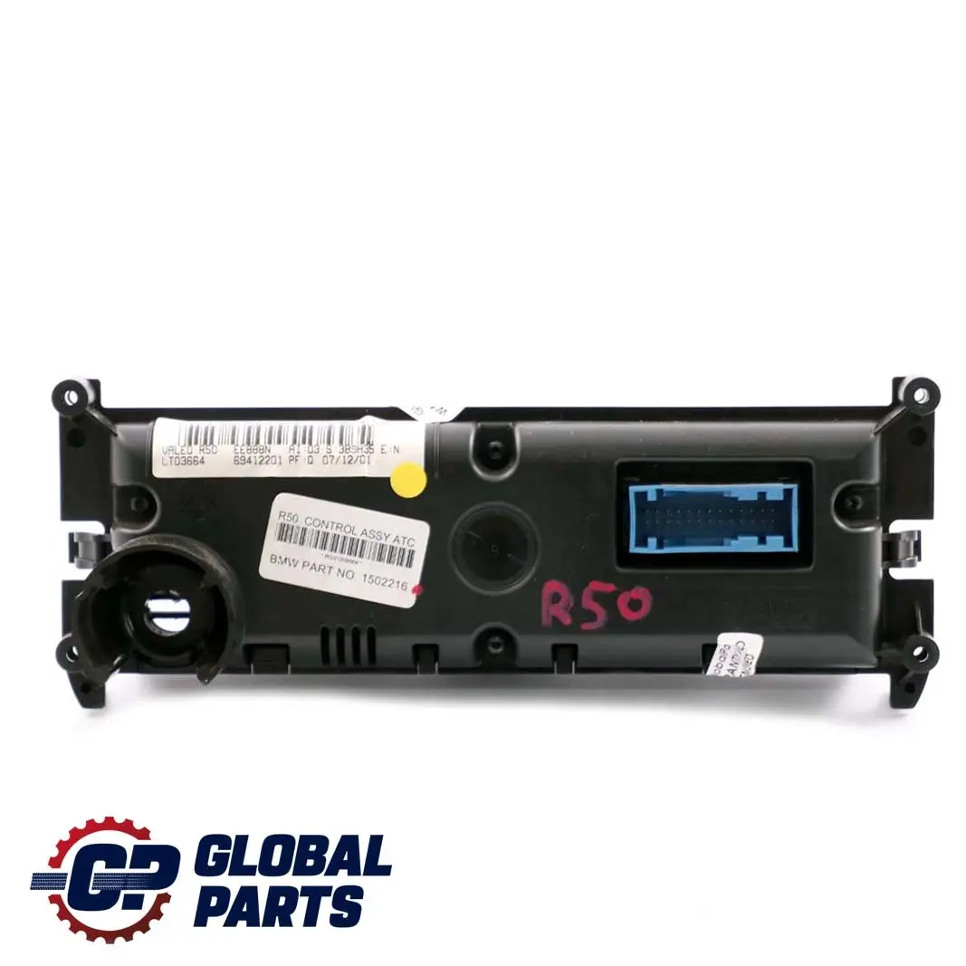 Autom Klima Heizung Klimaanlage Kontrolle für MINI Cooper One R50 mit Teilenummer 1502216 MINI Cooper One R50 Autom Klima Heizung Klimaanlage Kontrolle - SKU 1502216 - Teilenummer 1502216