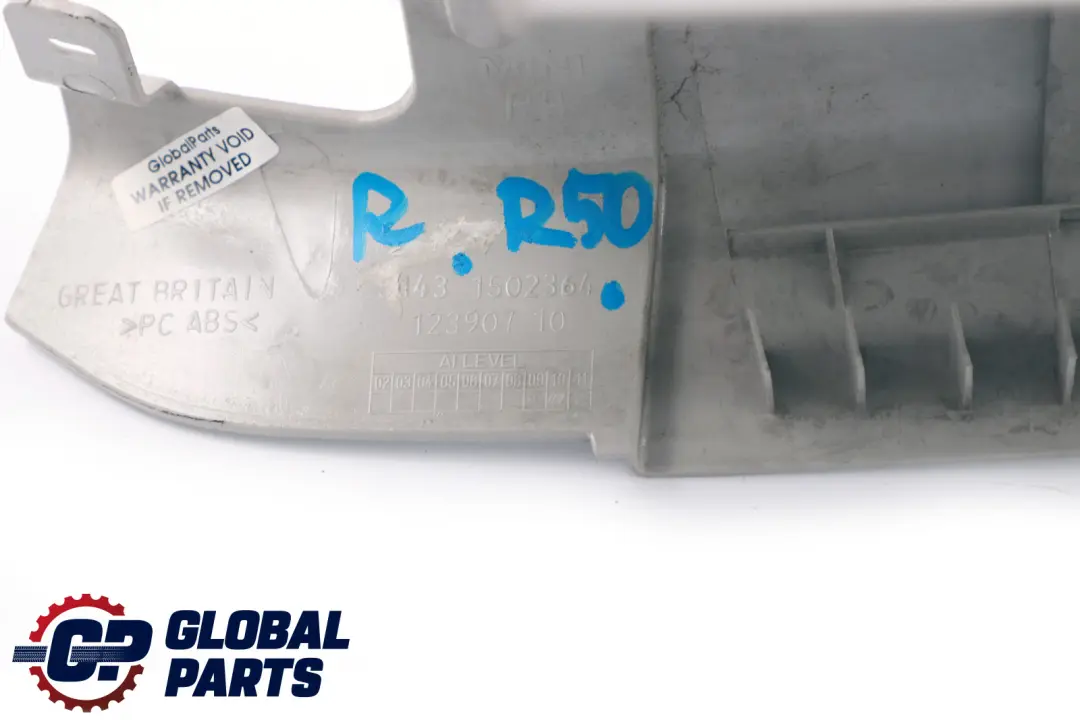MINI R50 R53 Osłona Obudowa Słupka Prawa Szara - SKU 1502364 - Numer Części 1502364