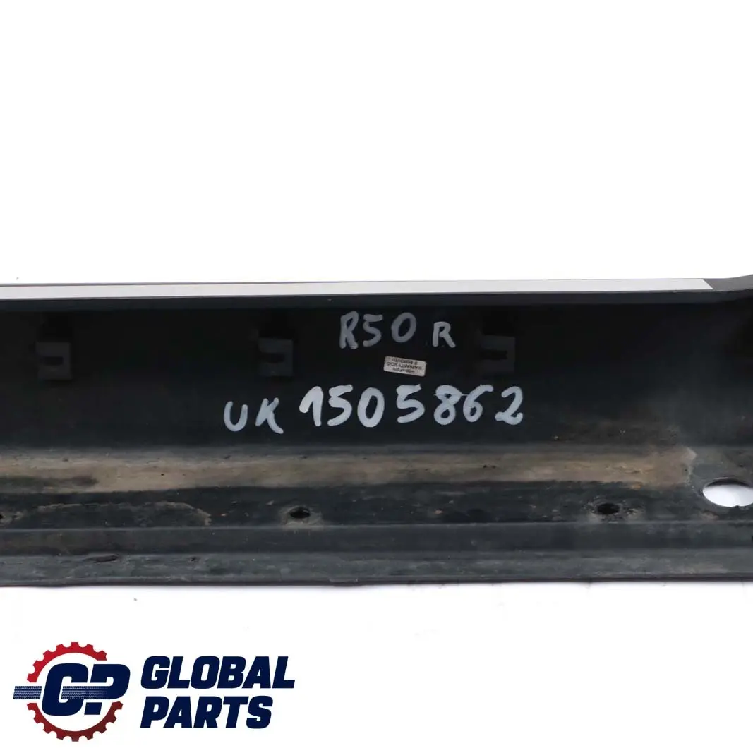 Side Skirt Cover Trim Sill Panel Right O/S Black to Mini Cooper R50 with Part number 1505862 Mini Cooper R50 Side Skirt Cover Trim Sill Panel Right O/S Black - SKU 1505862 - Part number 1505862