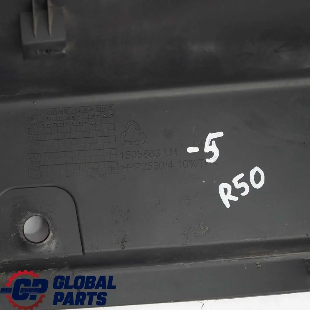 Seitenschweller Links Schwarz 5171 für BMW Mini R50 One 5 mit Teilenummer 1505863 BMW Mini R50 One 5 Seitenschweller Links Schwarz 5171 - SKU 1505863-5 - Teilenummer 1505863