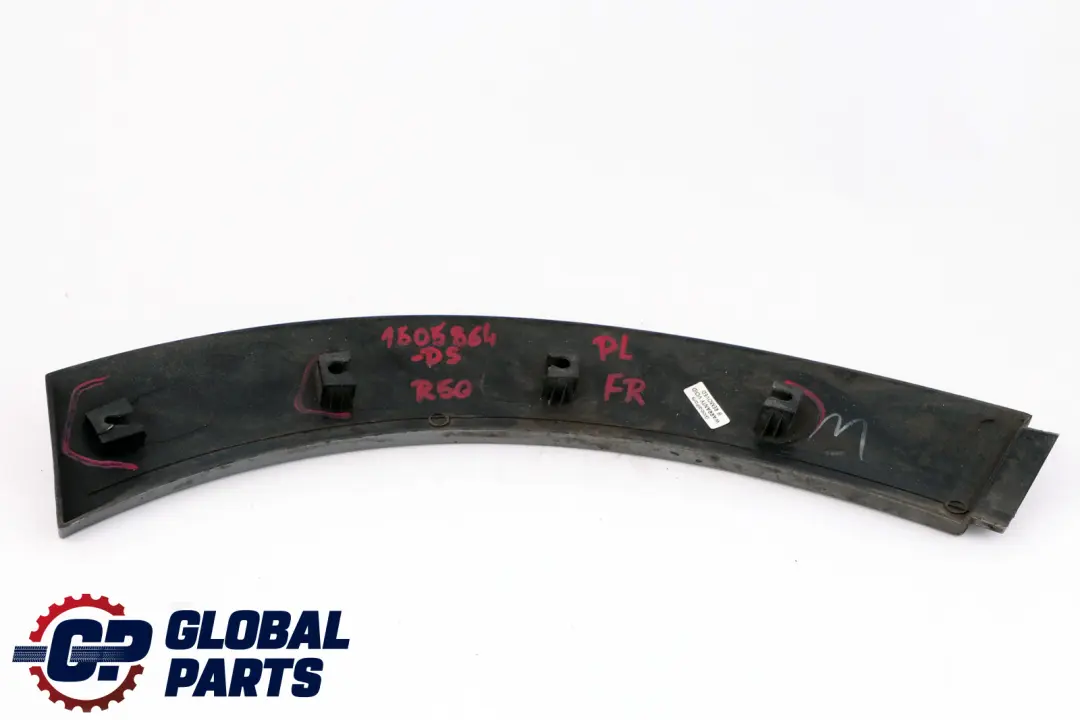 BMW Mini R50 R52 R53 Wheel Arch Wing Trim Front Right O/S Dark Silver - SKU 1505864-DS - Part number 1505864