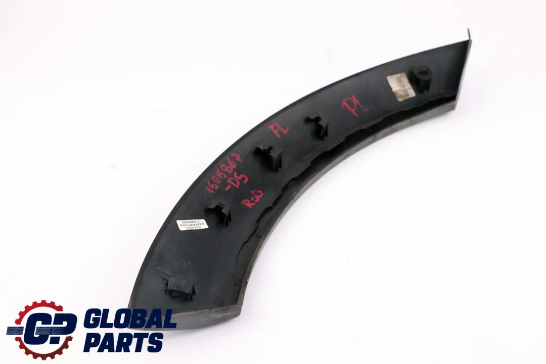 Arch Bonnet Trim Front Left N/S Dark Silver to Mini R50 R52 R53 Wheel with Part number 1505867 Mini R50 R52 R53 Wheel Arch Bonnet Trim Front Left N/S Dark Silver - SKU 1505867-DS - Part number 1505867