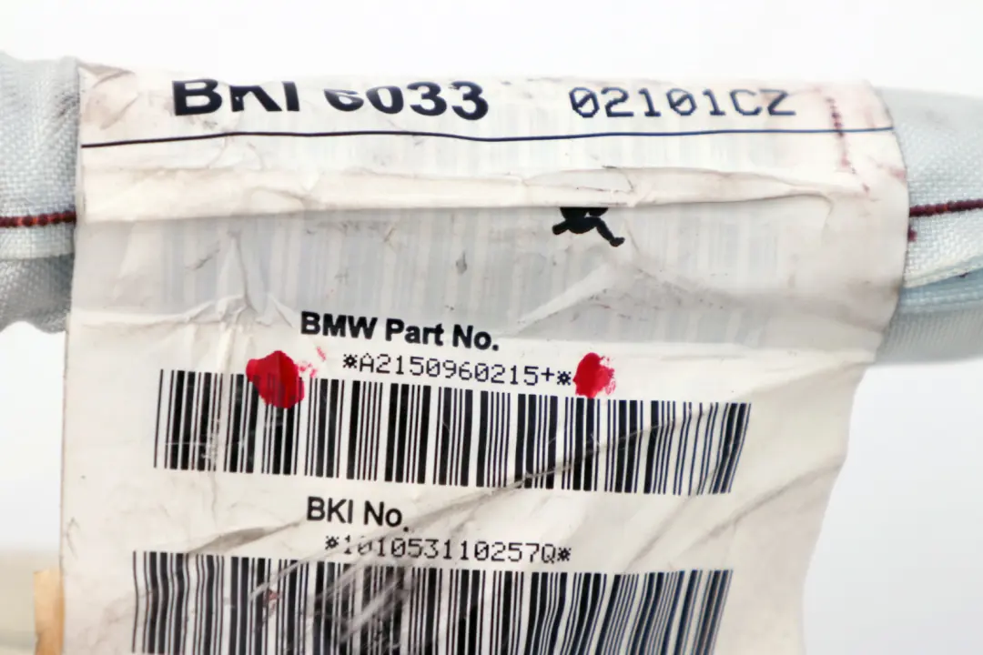 Airbag de Cabeza de Techo de Cortina Derecha Lado para Mini R50 R53 con número de pieza 1509602 Mini R50 R53 Airbag de Cabeza de Techo de Cortina Derecha Lado - SKU 1509602 - Número de pieza 1509602
