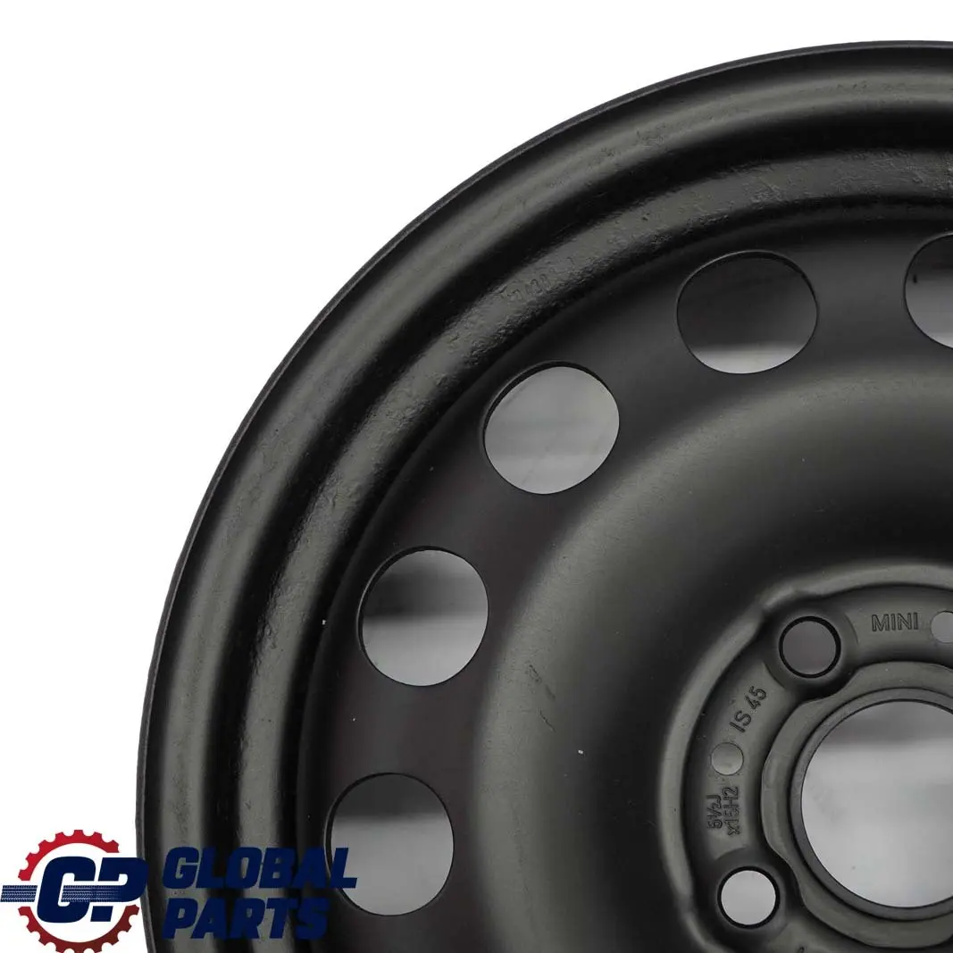 Cerchio in acciaio nero 15" ET:45 5,5J per Mini Cooper One R50 R55 R56 R57 con numero di parte 1511414 Mini Cooper One R50 R55 R56 R57 Cerchio in acciaio nero 15" ET:45 5,5J - SKU 1511414-1 - Numero di parte 1511414