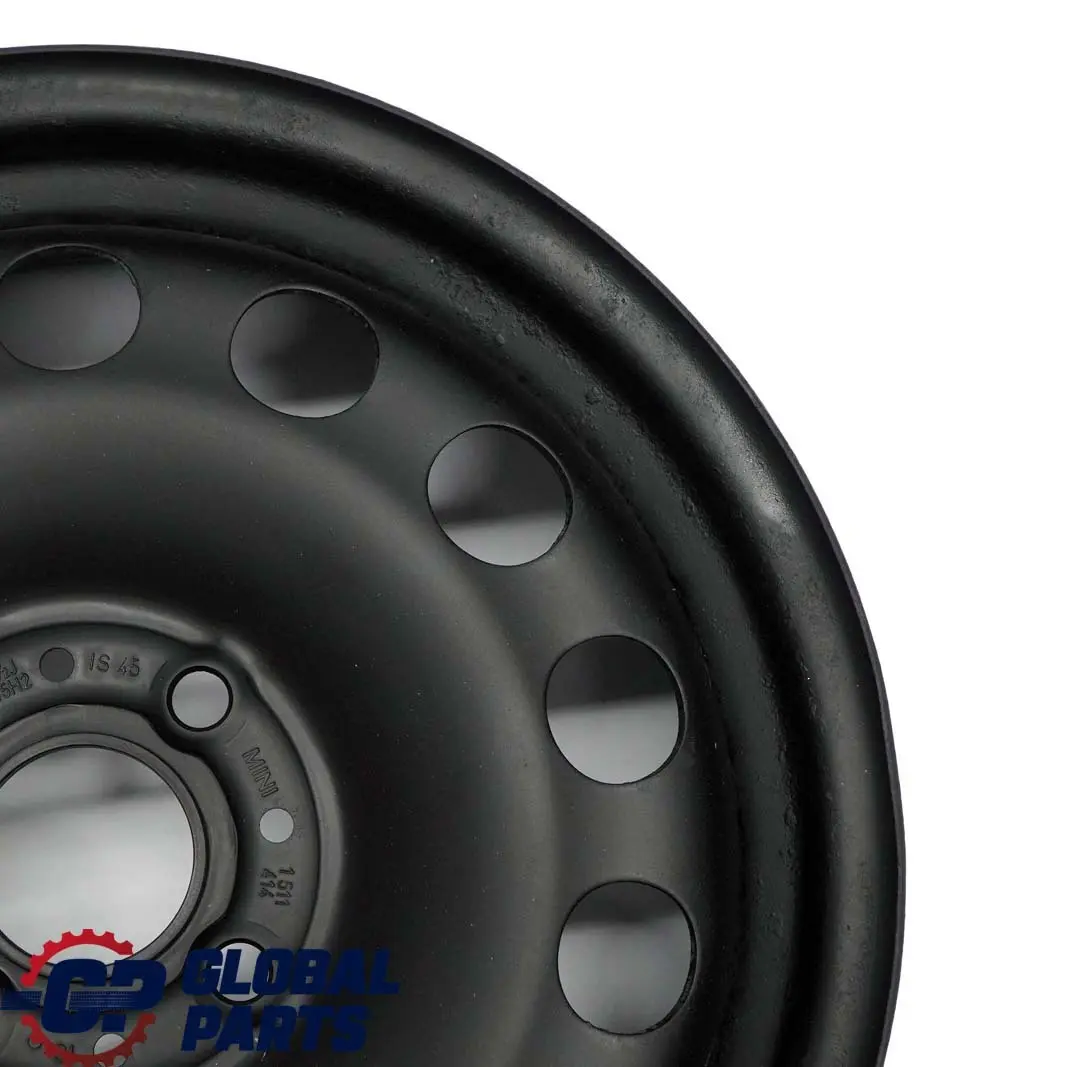 Steel Wheel Rim 15" ET:45 5,5J to Mini Cooper One R50 R55 R56 R57 Black with Part number 1511414 Mini Cooper One R50 R55 R56 R57 Black Steel Wheel Rim 15" ET:45 5,5J - SKU 1511414-3 - Part number 1511414