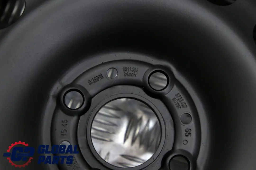 Complete Set 4x Steel Wheel Rim 15" Black to BMW Mini Cooper R50 R55 R56 with Part number 1511414 BMW Mini Cooper R50 R55 R56 Complete Set 4x Steel Wheel Rim 15" Black - SKU 1511414 - Part number 1511414