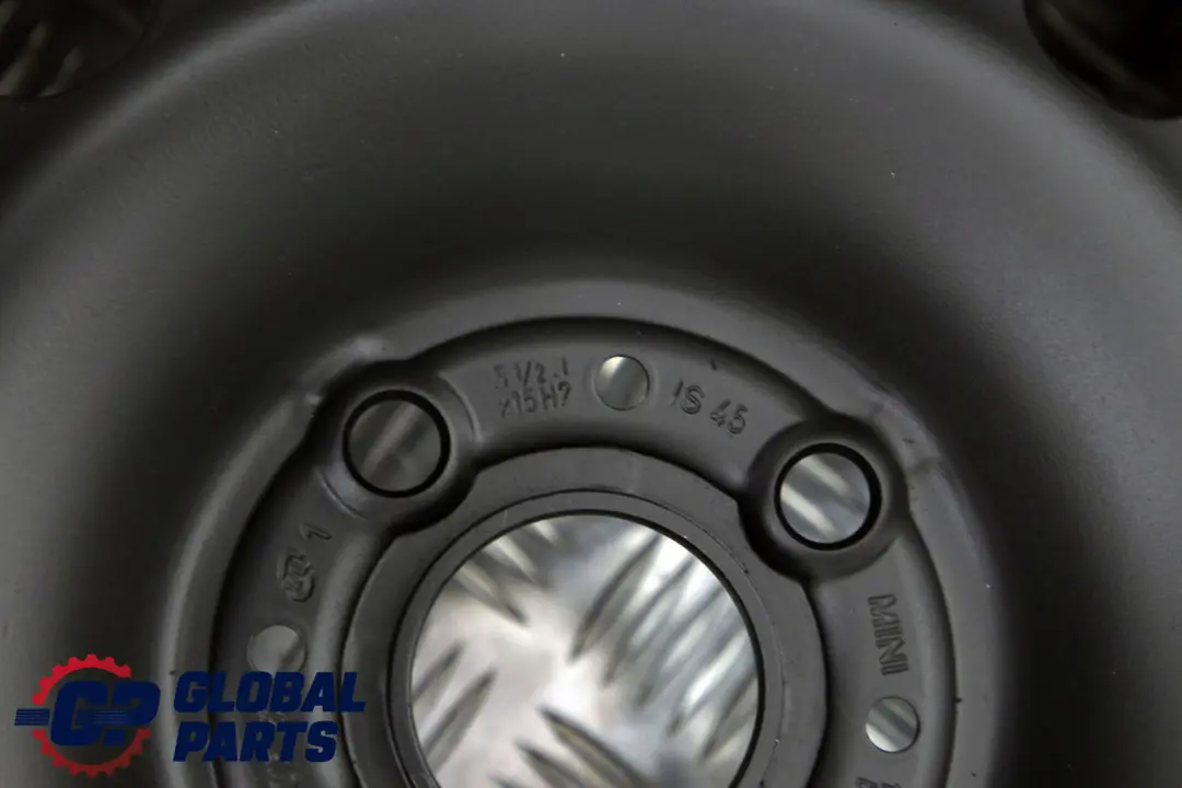 BMW Mini Cooper R50 R55 R56 Complete Set 4x Steel Wheel Rim 15" Black - SKU 1511414 - Part number 1511414