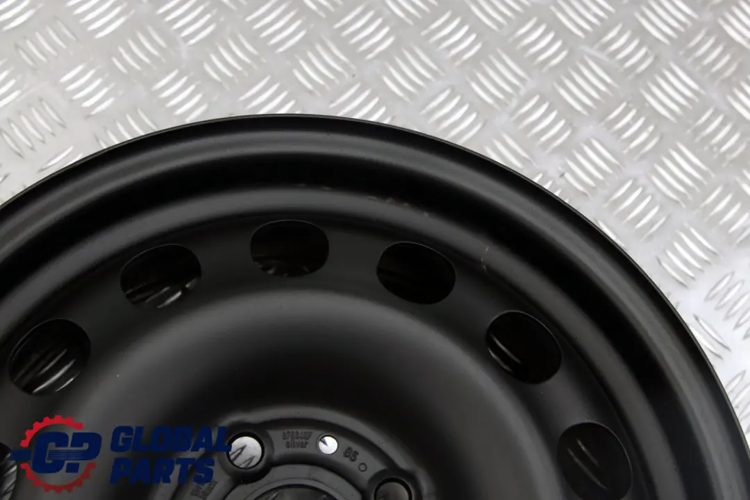 BMW Mini Cooper R50 R55 R56 Complete Set 4x Steel Wheel Rim 15" Black - SKU 1511414 - Part number 1511414