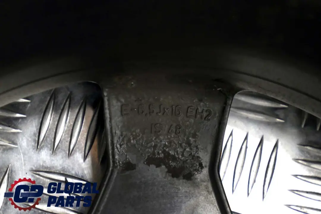 Alloy Rim 16 6,5J ET:48 5-spider spoke 83 to Mini Cooper One R50 R52 Black Wheel with Part number 1512348 Mini Cooper One R50 R52 Black Wheel Alloy Rim 16 6,5J ET:48 5-spider spoke 83 - SKU 1512348-3 - Part number 1512348