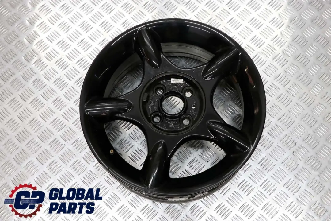 Alloy Rim 16 6,5J ET:48 5-spider spoke 83 to Mini Cooper One R50 R52 Black Wheel with Part number 1512348 Mini Cooper One R50 R52 Black Wheel Alloy Rim 16 6,5J ET:48 5-spider spoke 83 - SKU 1512348-3 - Part number 1512348