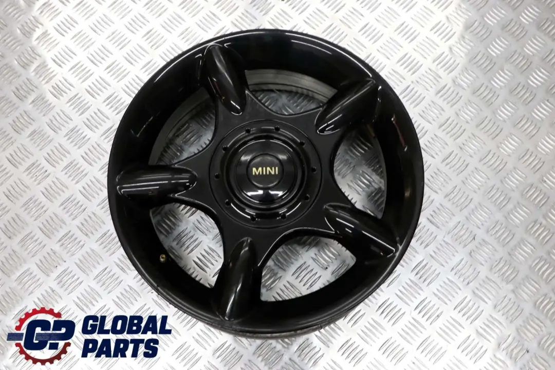 Alloy Rim 16 6,5J ET:48 5-spider spoke 83 to Mini Cooper One R50 R52 Black Wheel with Part number 1512348 Mini Cooper One R50 R52 Black Wheel Alloy Rim 16 6,5J ET:48 5-spider spoke 83 - SKU 1512348-3 - Part number 1512348