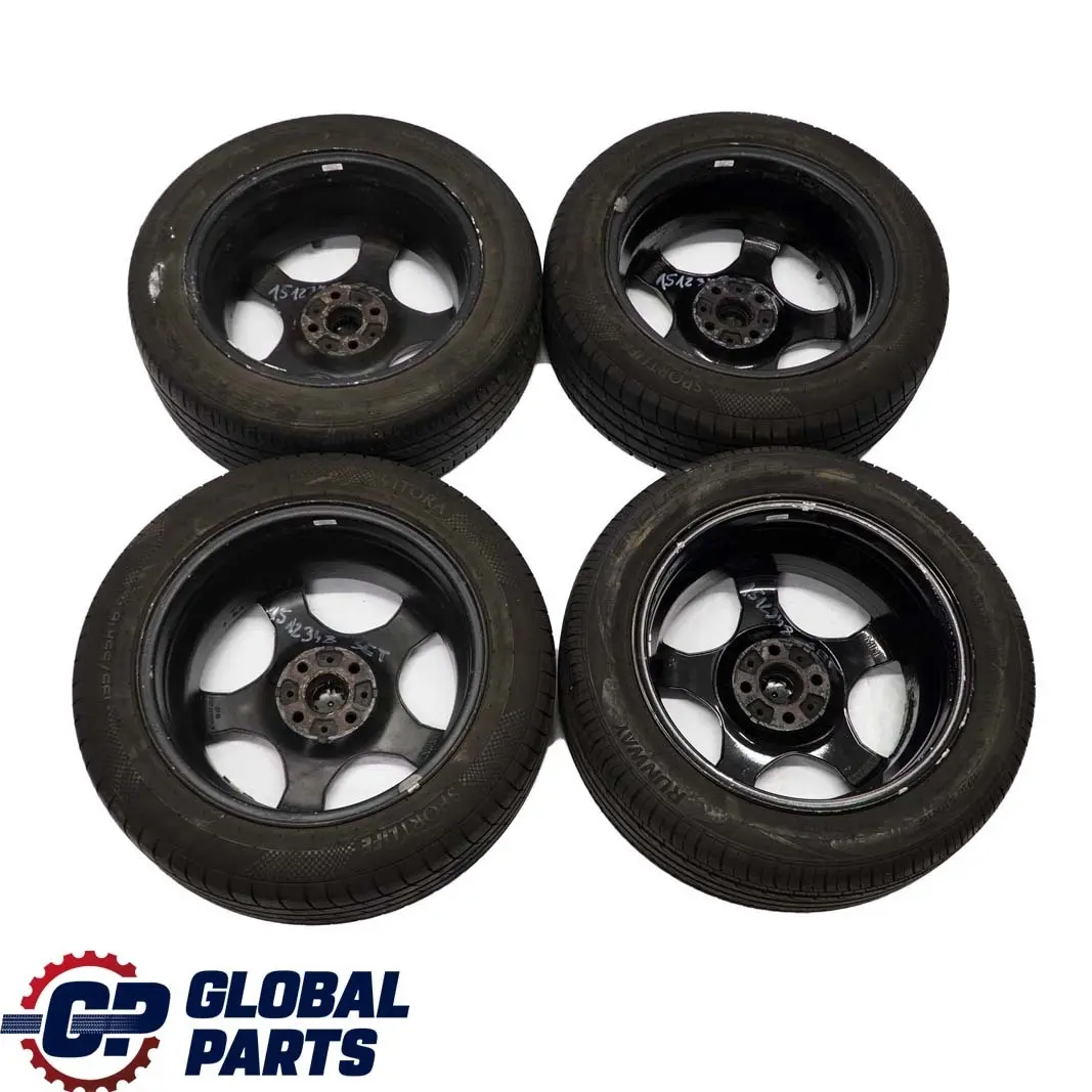 Mini Cooper One R50 Set Rad Alu Felgen Aluminium mit Reifen 16" 6,5J 5 Star 83 - SKU 1512348-SET - Teilenummer 1512348