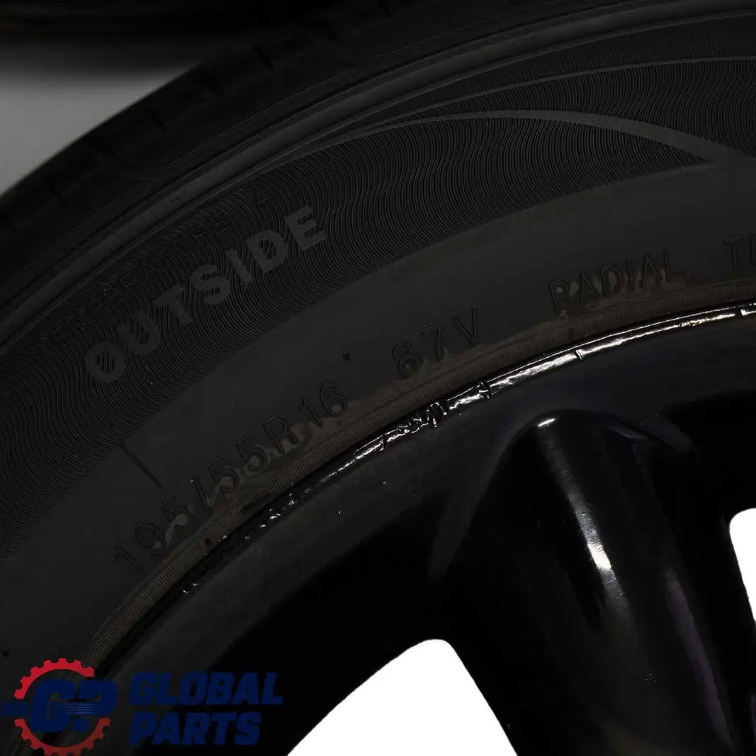 Set Rad Alu Felgen Aluminium mit Reifen 16" 6,5J 5 Star 83 für Mini Cooper One R50 mit Teilenummer 1512348 Mini Cooper One R50 Set Rad Alu Felgen Aluminium mit Reifen 16" 6,5J 5 Star 83 - SKU 1512348-SET - Teilenummer 1512348