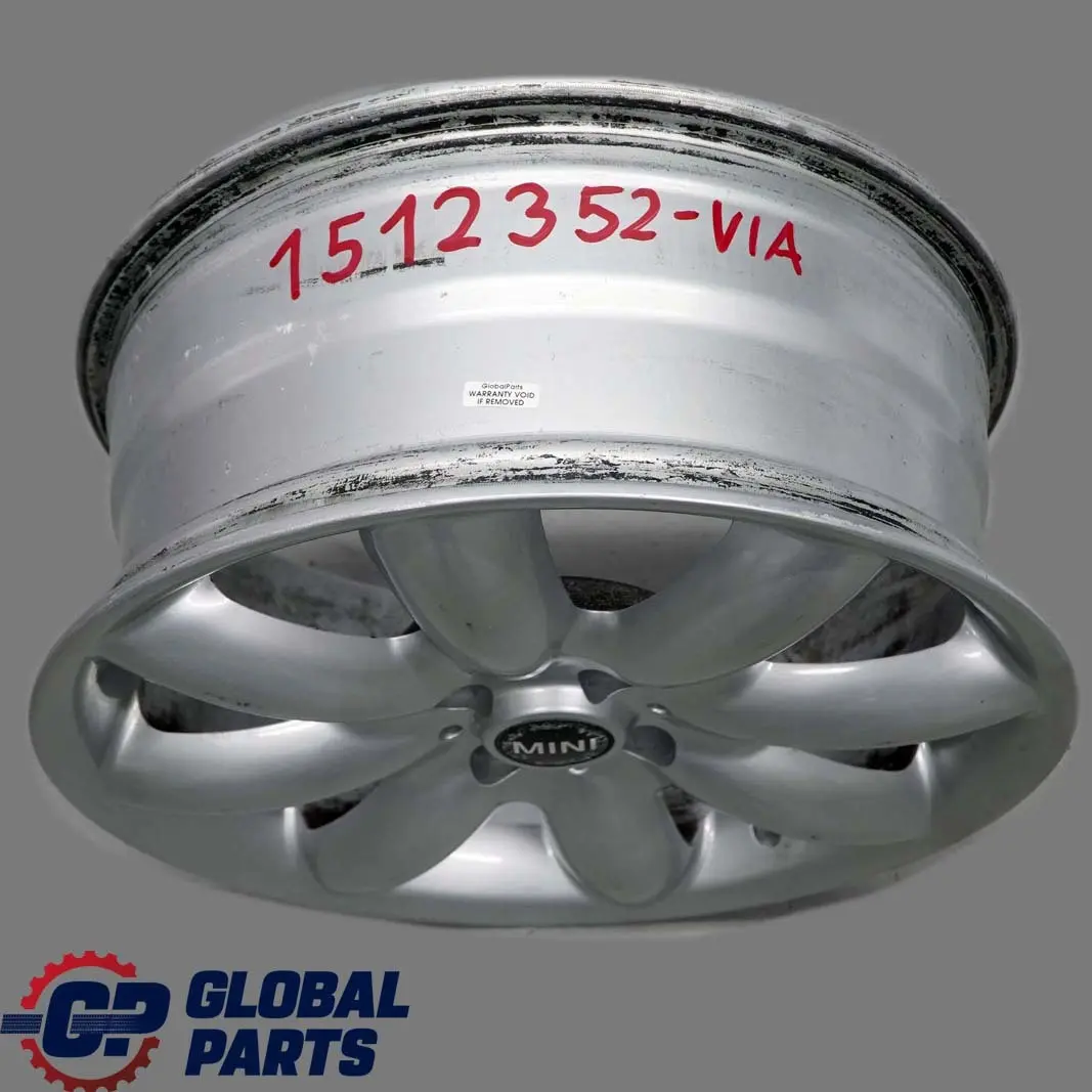 Mini Cooper One R50 R53 R55 R56 R58 R59 Wheel Alloy Rim 17" 7J S-Spoke 85 VIA - SKU 1512352-VIA - Part number 1512352