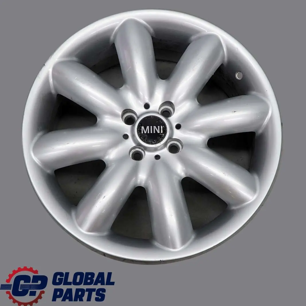 Alloy Rim 17" 7J S-Spoke 85 VIA to Mini Cooper One R50 R53 R55 R56 Silver Wheel with Part number 1512352 Mini Cooper One R50 R53 R55 R56 Silver Wheel Alloy Rim 17" 7J S-Spoke 85 VIA - SKU 1512352-VIA1 - Part number 1512352