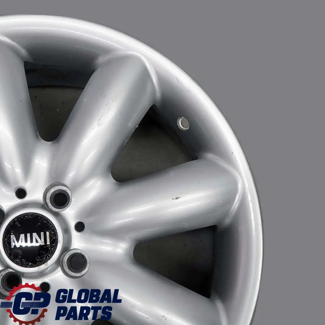 Silber Alu Felge Felge 17" 7J Spoke 85 VIA für Mini Cooper R50 R53 R55 R56 R58 R57 mit Teilenummer 1512352 Mini Cooper R50 R53 R55 R56 R58 R57 Silber Alu Felge Felge 17" 7J Spoke 85 VIA - SKU 1512352-VIA1 - Teilenummer 1512352