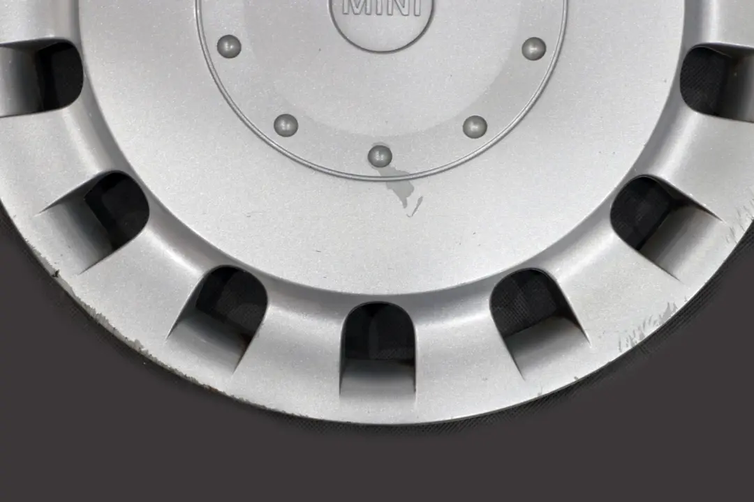 15" Steel Wheel Silver Trim Cover to BMW Mini Cooper One 4 R50 R52 R55 R56 with Part number 1512571 BMW Mini Cooper One 4 R50 R52 R55 R56 15" Steel Wheel Silver Trim Cover - SKU 1512571-4 - Part number 1512571