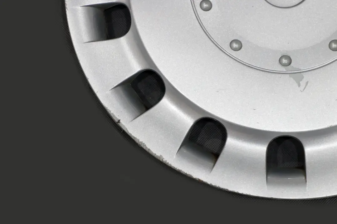 15" Steel Wheel Silver Trim Cover to BMW Mini Cooper One 4 R50 R52 R55 R56 with Part number 1512571 BMW Mini Cooper One 4 R50 R52 R55 R56 15" Steel Wheel Silver Trim Cover - SKU 1512571-4 - Part number 1512571