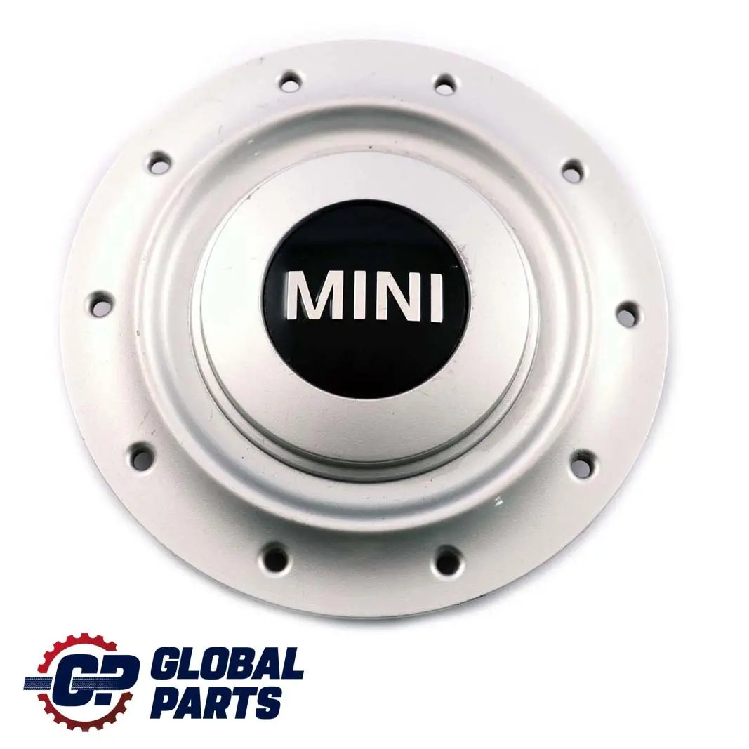 Tapa Cubo Rueda Plata para Mini Cooper R50 R52 R53 con número de pieza 1512572 Mini Cooper R50 R52 R53 Tapa Cubo Rueda Plata - SKU 1512572 - Número de pieza 1512572