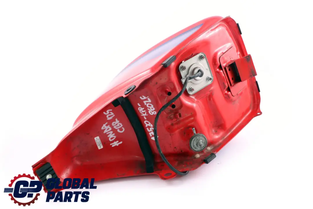 CBR 125R Fuel Tank Trim Cover Red to Honda with Part number 19110-KPP-900 Honda CBR 125R Fuel Tank Trim Cover Red - SKU 17520-KPP-860ZF - Part number 19110-KPP-900
