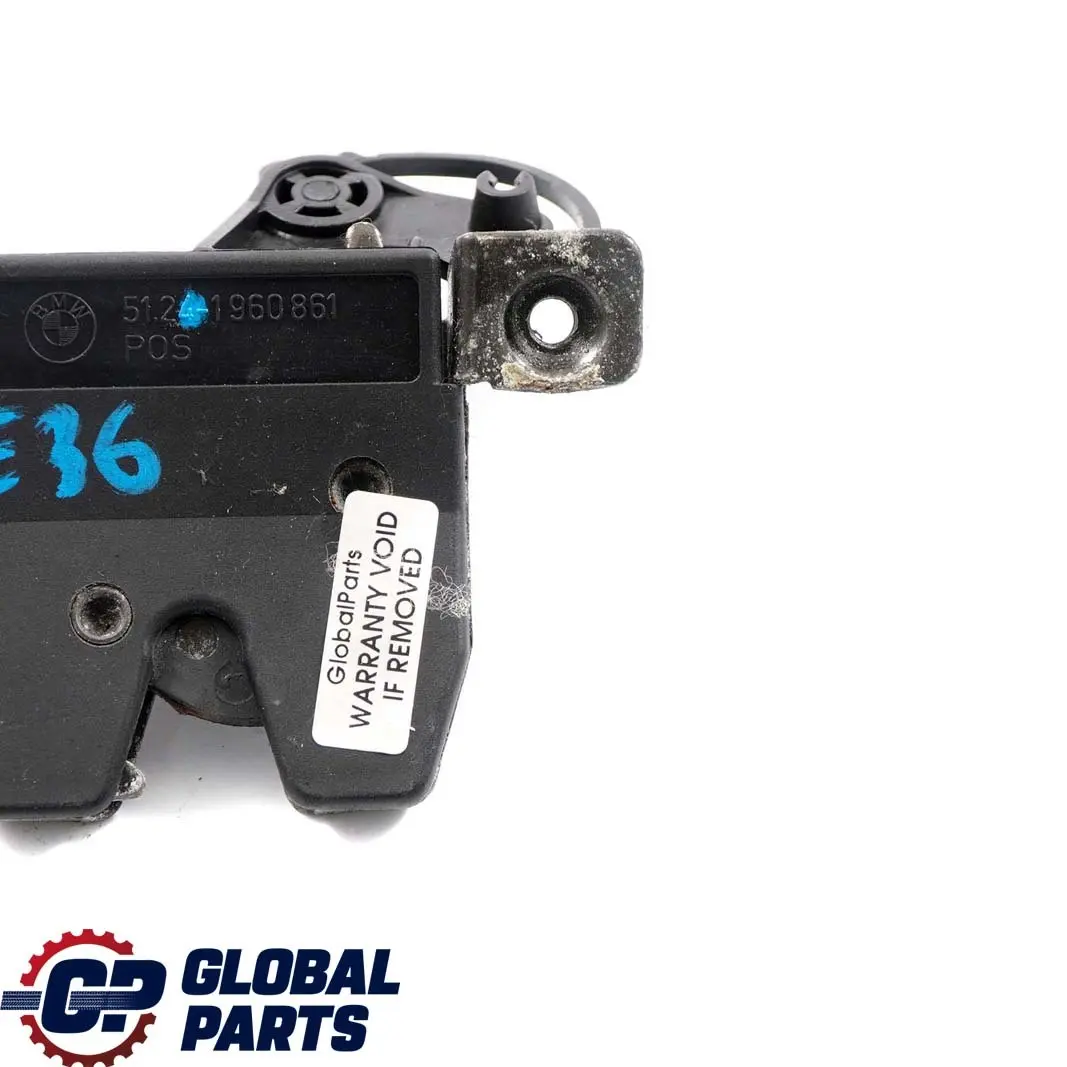 BMW 3 Series E36 Boot Trunk Lid Tailgate Lock Latch Mechanism - SKU 1960861 - Part number 8361140