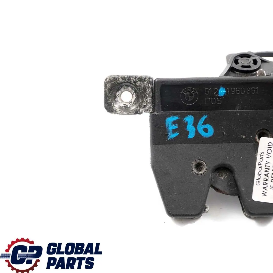 Boot Trunk Lid Tailgate Lock Latch Mechanism para BMW E36 con número de pieza 8361140 BMW E36 Boot Trunk Lid Tailgate Lock Latch Mechanism - SKU 1960861 - Número de pieza 8361140