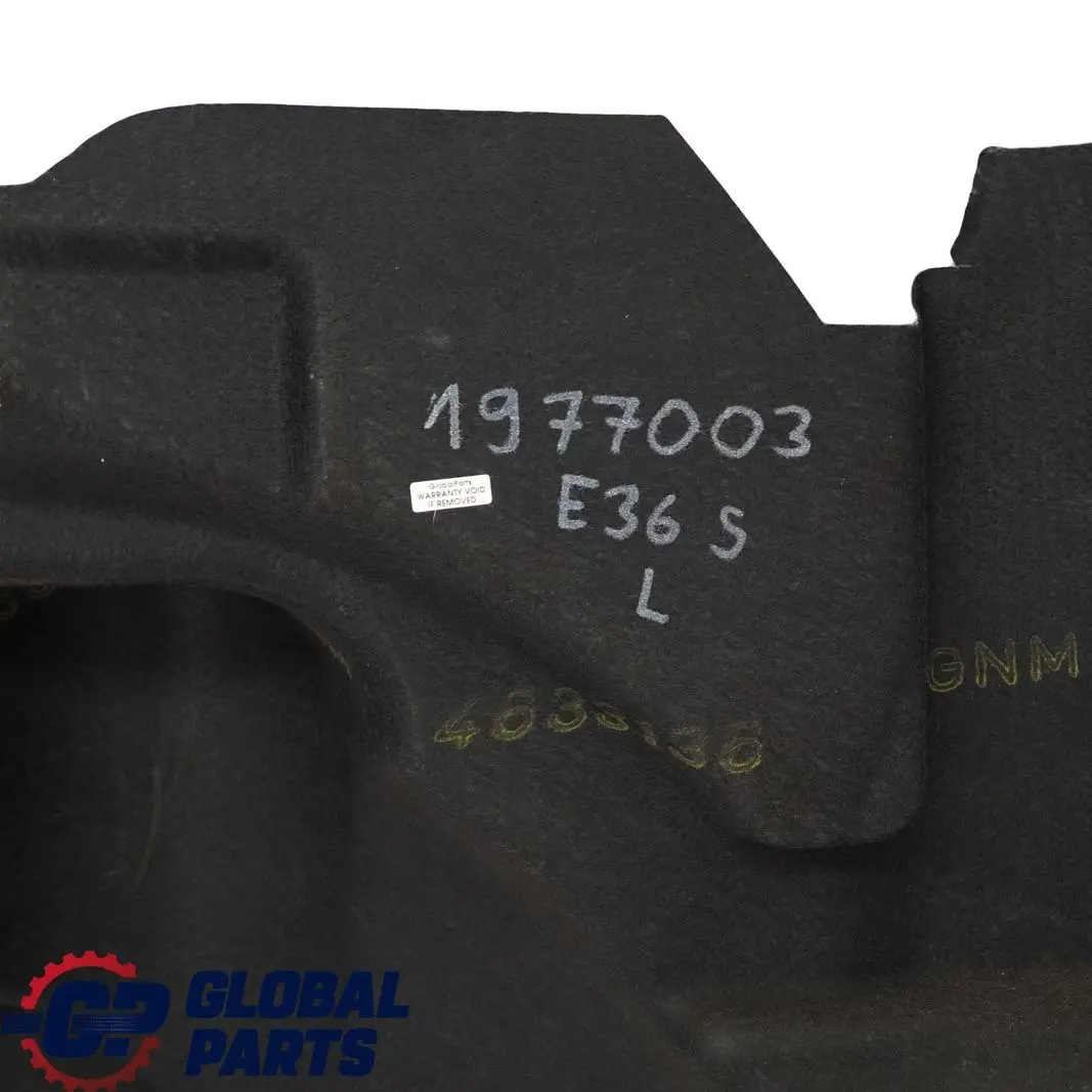 Boczek lewy tył obudowa bagażnika do BMW E36 Sedan o numerze 1977003 BMW E36 Sedan Boczek lewy tył obudowa bagażnika - SKU 1977003 - Numer Części 1977003