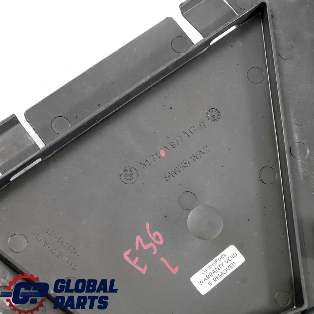 BMW 3 Series E36 Front Bumper Support Bracket Mount Left N/S Trim - SKU 1977117 - Part number 1977117
