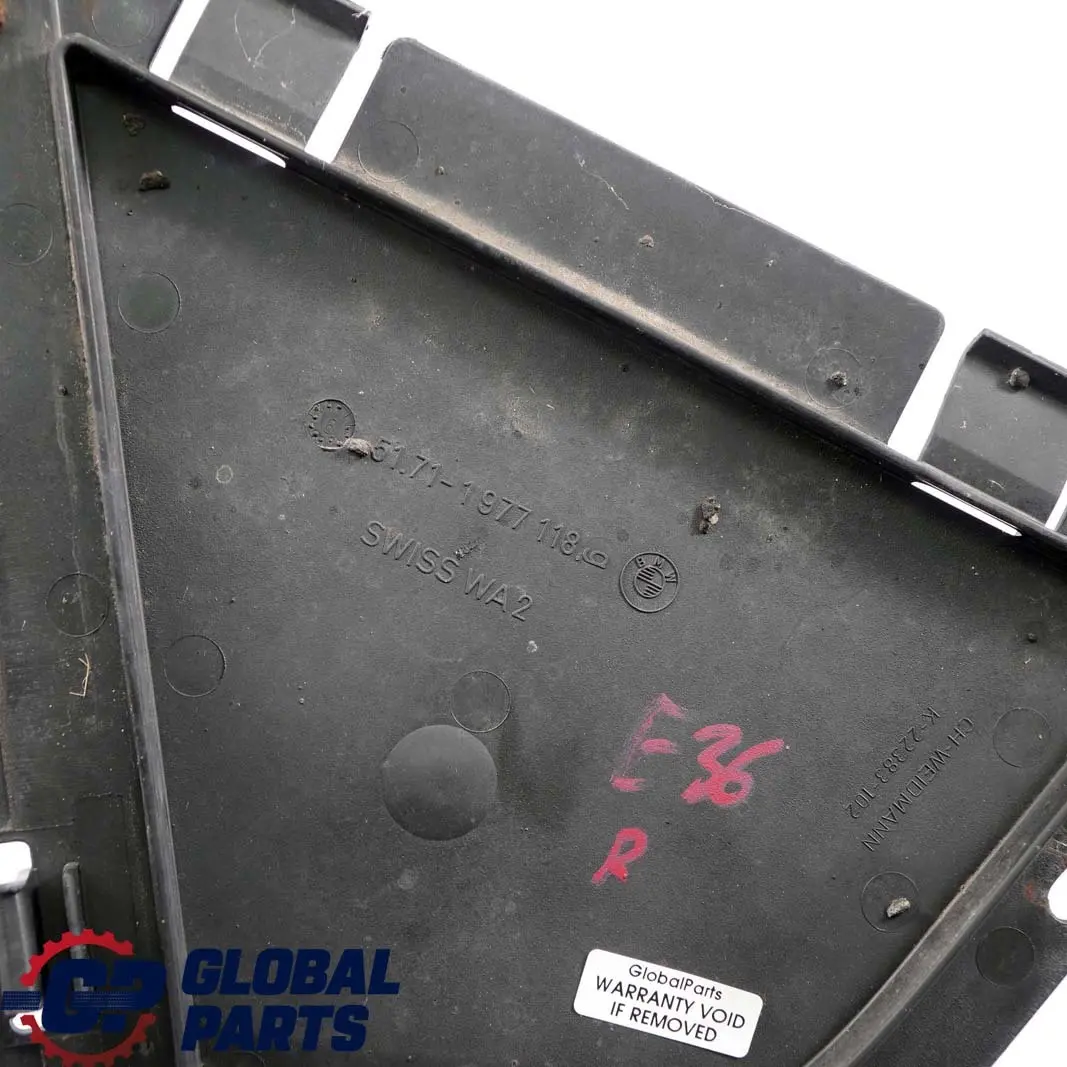 BMW 3 Series E36 Front Bumper Support Bracket Mount Right O/S Trim - SKU 1977118 - Part number 1977118