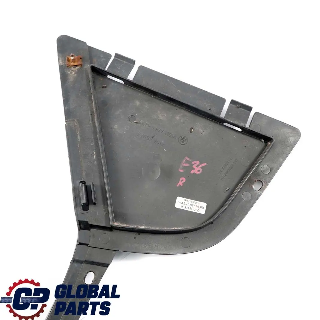 BMW 3 Series E36 Front Bumper Support Bracket Mount Right O/S Trim - SKU 1977118 - Part number 1977118