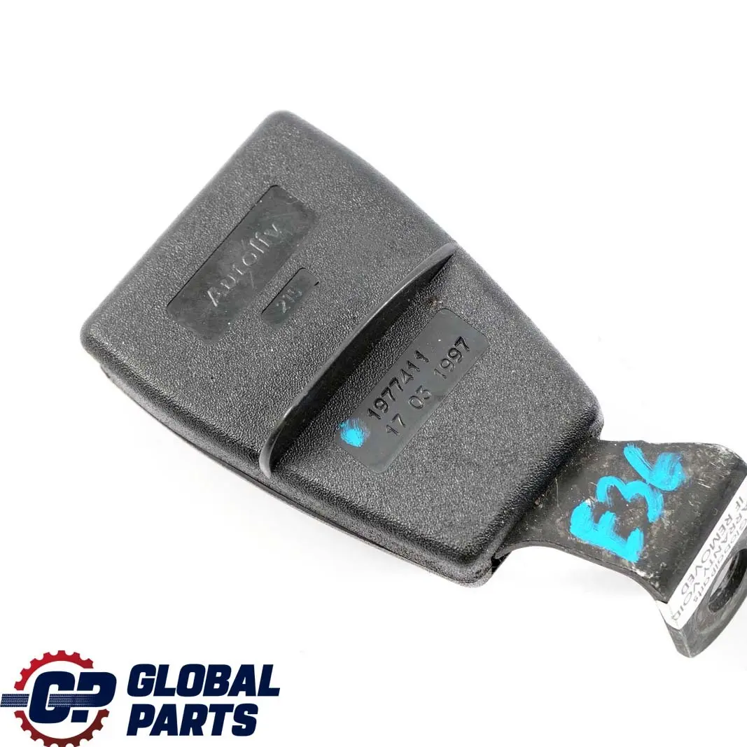 BMW E36 Berlina Asiento Trasero Izquierdo Hebilla del Cinturon Inferior - SKU 1977411 - Número de pieza 1977411