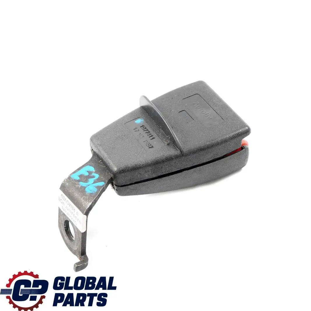 BMW E36 Berlina Asiento Trasero Izquierdo Hebilla del Cinturon Inferior - SKU 1977411 - Número de pieza 1977411