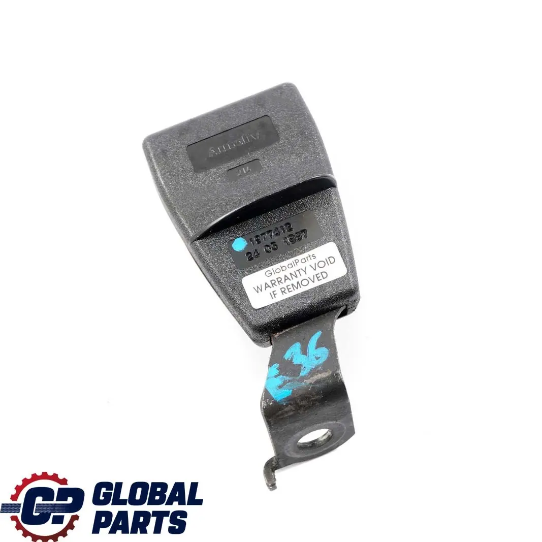 BMW E36 Berlina Sedile Posteriore Destro Fibbia Cintura Inferiore - SKU 1977412 - Numero di parte 1977412