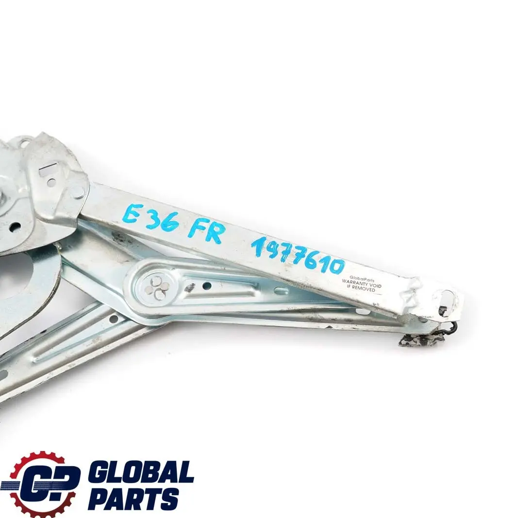 BMW E36 Berlina Touring Compact Porta Anteriore Destra Alzacristalli - SKU 1977610 - Numero di parte 1977610