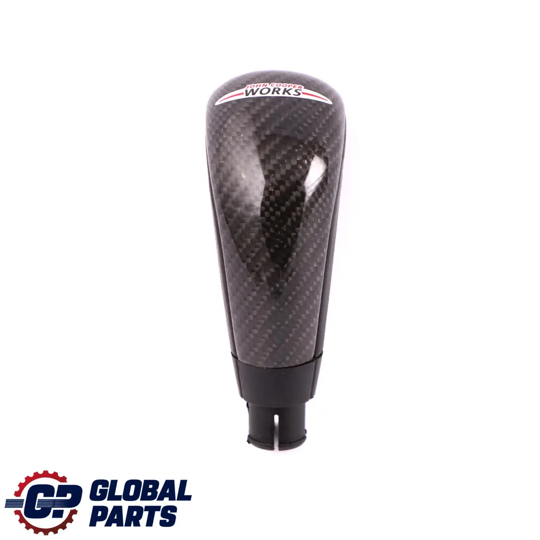 Selector Lever Grip Gear Shift Knob Carbon to MINI Cooper R55 R56 JCW with Part number 2147229 MINI Cooper R55 R56 JCW Selector Lever Grip Gear Shift Knob Carbon - SKU 2147229 - Part number 2147229