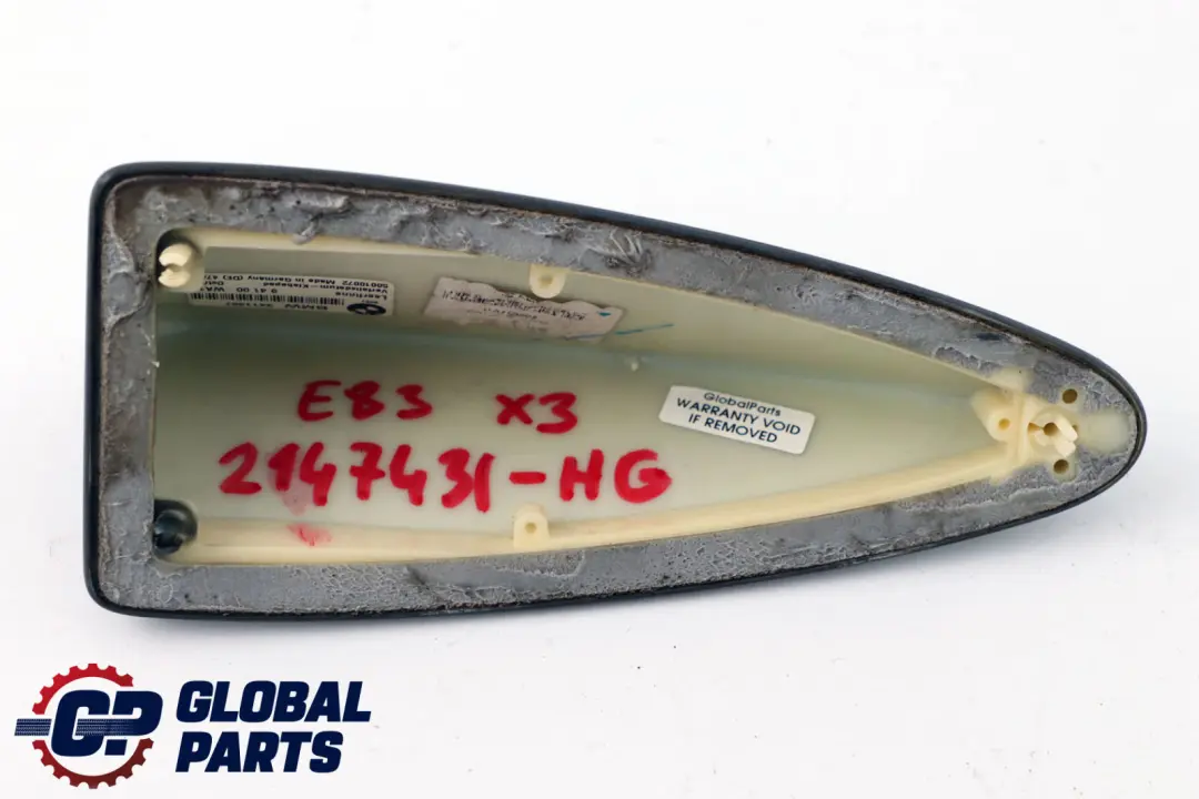 E83N LCI Roof Aerial Casing Shark Fin Antenna Highland Green to BMW X3 Series E83 with Part number 2147431 BMW X3 Series E83 E83N LCI Roof Aerial Casing Shark Fin Antenna Highland Green - SKU 2147431-HG - Part number 2147431