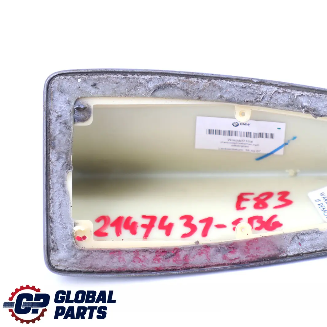BMW X3 E83 Techo Antena aleta de tiburón Silbergrau Gris - A08 - SKU 2147431-SBG - Número de pieza 2147431