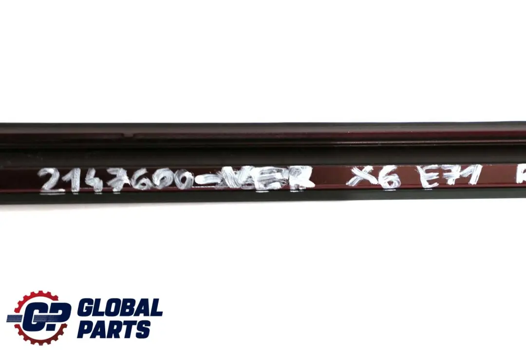 BMW X6 er E71 Rechts Dachleiste Dachrinnenschiene Zierleiste Vermilionrot Rot - SKU 2147600-VER - Teilenummer 2147600