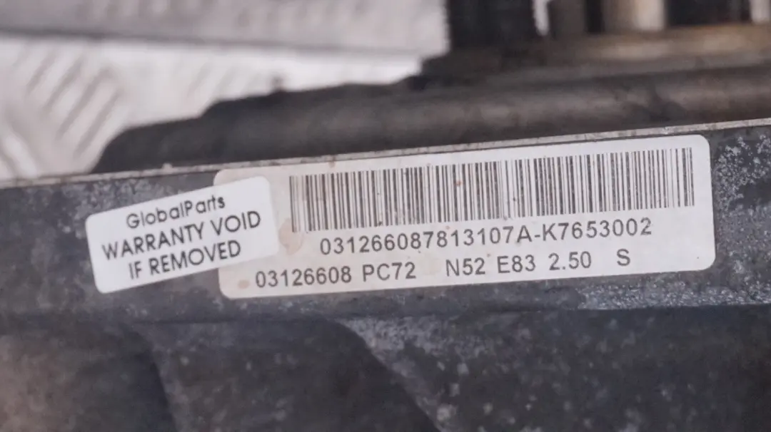 2.5si N52N N52B25A Complete Engine 218HP w 60k m WARRANTY to BMW X3 Series E83 LCI with Part number 2154489 BMW X3 Series E83 LCI 2.5si N52N N52B25A Complete Engine 218HP w 60k m WARRANTY - SKU 2154489-1 - Part number 2154489