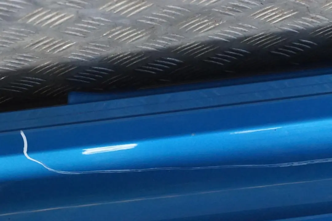 Right Door O/S Sill Skirt Side Cover Trim Laser Blue to BMW MINI Cooper R56 JCW with Part number 2156420 BMW MINI Cooper R56 JCW Right Door O/S Sill Skirt Side Cover Trim Laser Blue - SKU 2156420-LAB - Part number 2156420