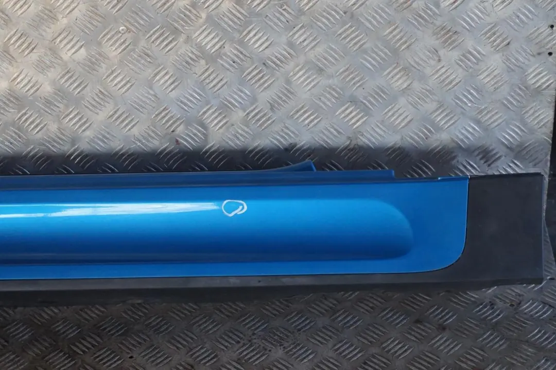 Right Door O/S Sill Skirt Side Cover Trim Laser Blue to BMW MINI Cooper R56 JCW with Part number 2156420 BMW MINI Cooper R56 JCW Right Door O/S Sill Skirt Side Cover Trim Laser Blue - SKU 2156420-LAB - Part number 2156420