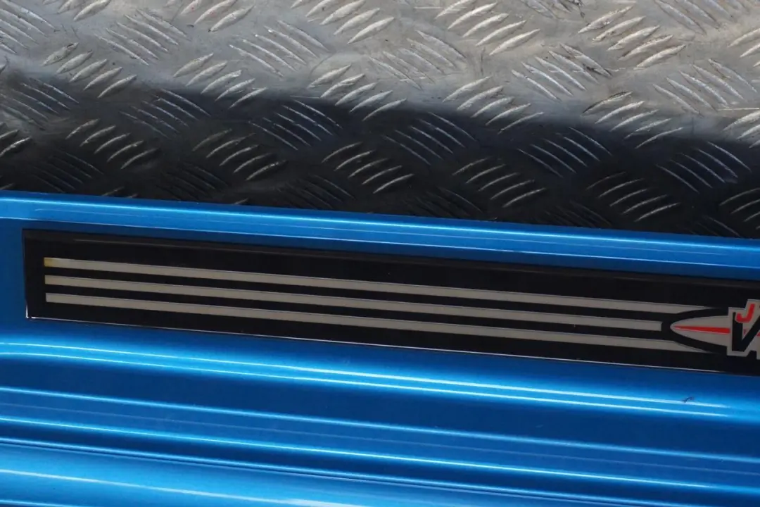 BMW MINI Cooper R56 JCW Right Door O/S Sill Skirt Side Cover Trim Laser Blue - SKU 2156420-LAB - Part number 2156420