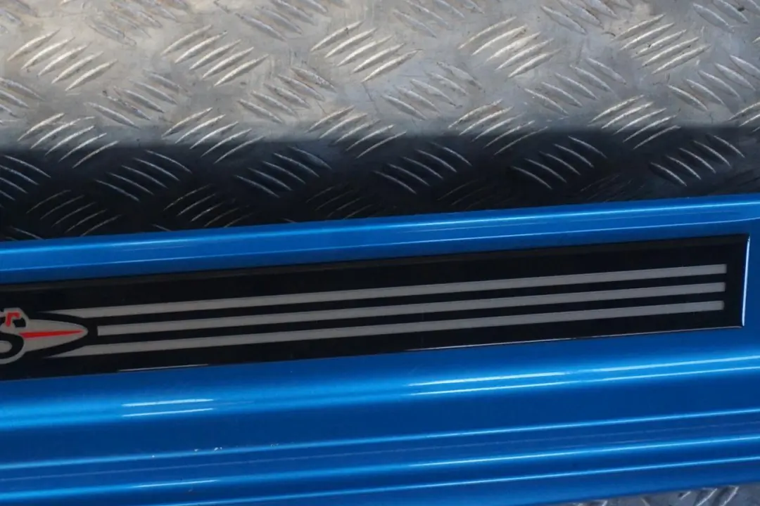 BMW MINI Cooper R56 JCW Right Door O/S Sill Skirt Side Cover Trim Laser Blue - SKU 2156420-LAB - Part number 2156420