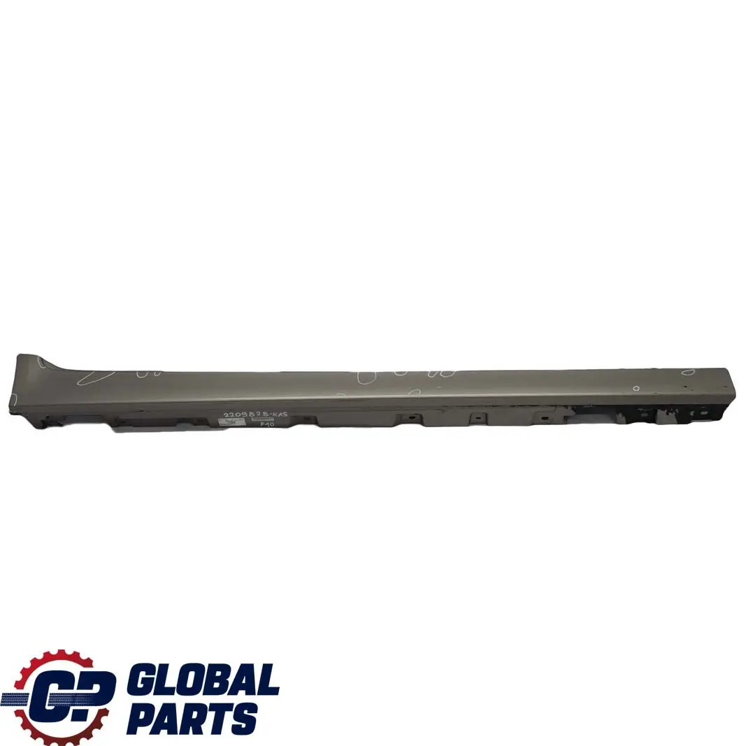 BMW 5 F10 F11 Schwellerleiste Schweller Blende Rechts Kaschmirsilber - A72 - SKU 2209828-KAS - Teilenummer 2209828
